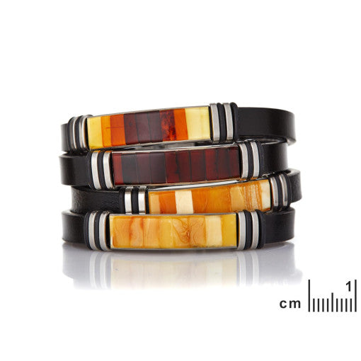 Bracelet Ambre Multicolore Naturel — Mer Baltique