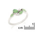 Bague Aventurine Verte Naturelle — Argent Rhodié 925