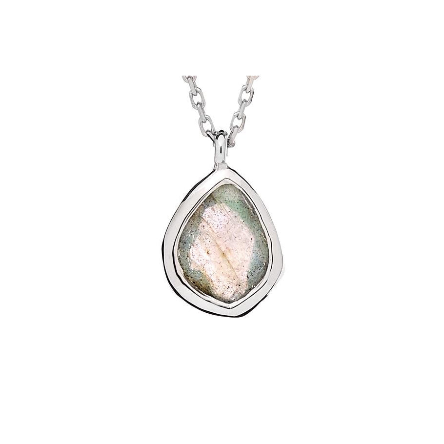 Collier labradorite multicolore argent 925 — Didhem Gems