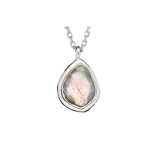 Collier labradorite multicolore argent 925 — Didhem Gems